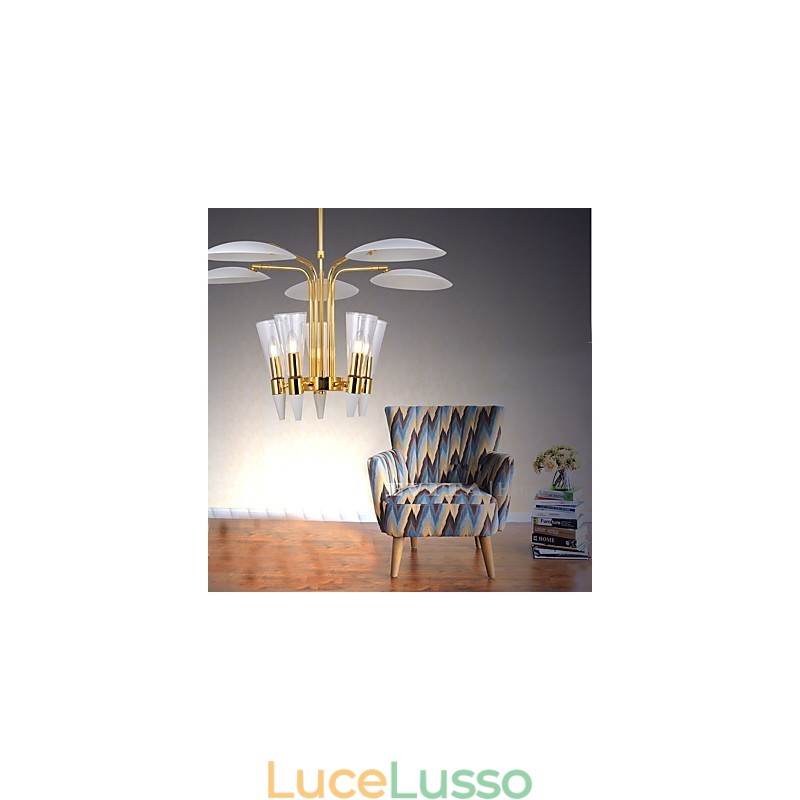 Lampadario a sospensione con direzione regolabile personalizzata