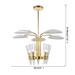 Lampadario a sospensione con direzione regolabile personalizzata