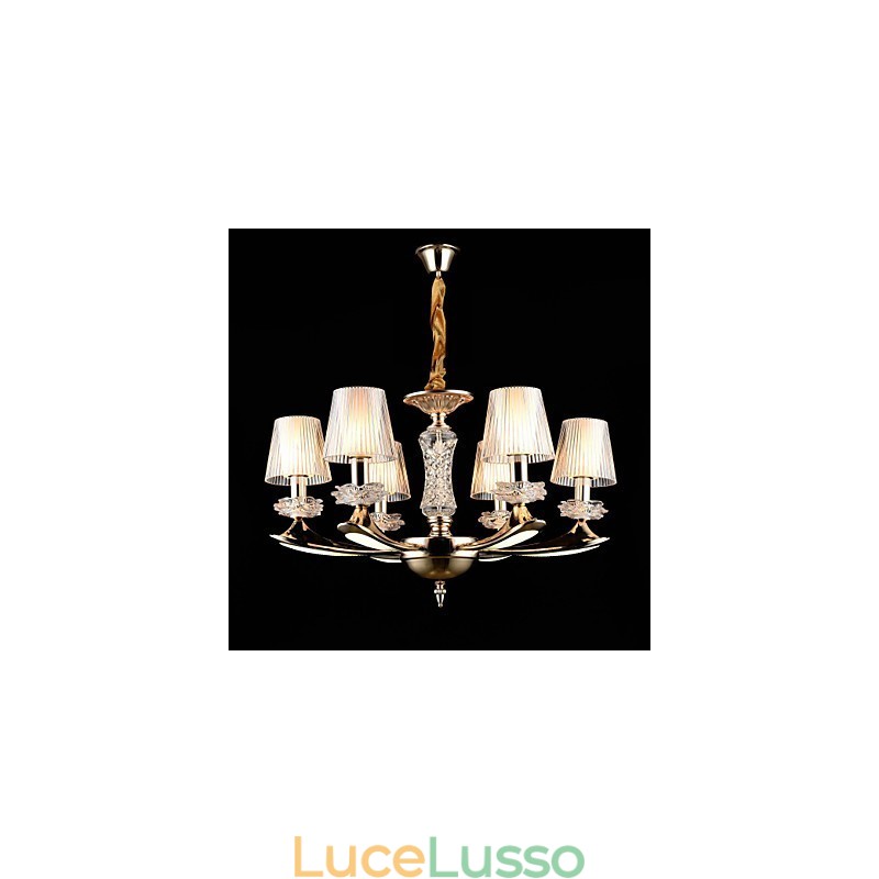 Moderno Contemporaneo Tradizionale Classico Lega di Zinco Caratteristica per Cristallo Mini Stile Lampadario in Metallo