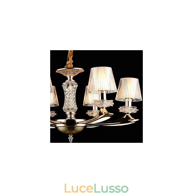 Moderno Contemporaneo Tradizionale Classico Lega di Zinco Caratteristica per Cristallo Mini Stile Lampadario in Metallo