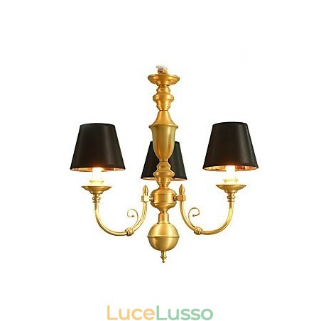 Lampadario tradizionale classico country in ottone caratteristica per mini stile metallo 3 lampadine Lampadario tradizionale classico country in ottone caratteristica per mini stile metallo 3 lampadine