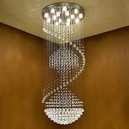 Lampadario moderno a sospensione in cristallo per interni, lampadario per la casa, lampade e apparecchi di illuminazione