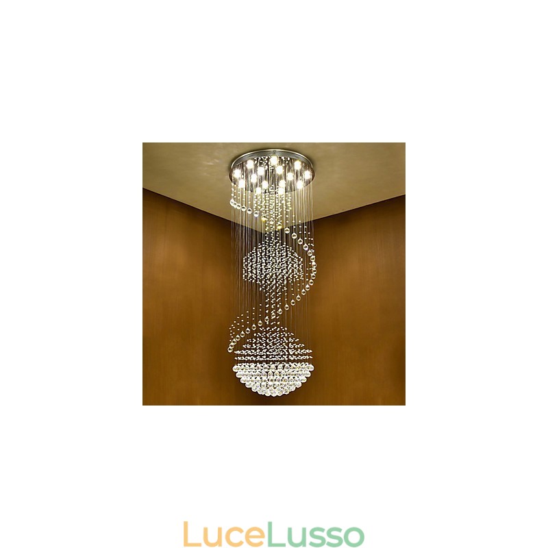 Lampadario moderno a sospensione in cristallo per interni, lampadario per la casa, lampade e apparecchi di illuminazione