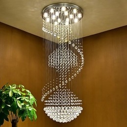 Lampadario moderno a sospensione in cristallo per interni, lampadario per la casa, lampade e apparecchi di illuminazione