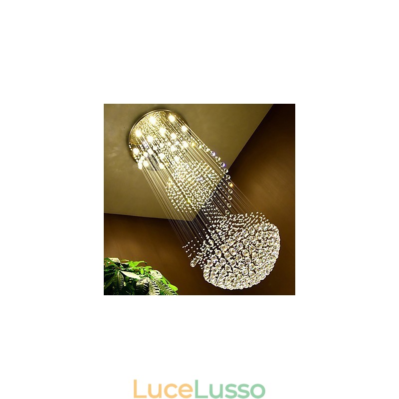 Lampadario moderno a sospensione in cristallo per interni, lampadario per la casa, lampade e apparecchi di illuminazione