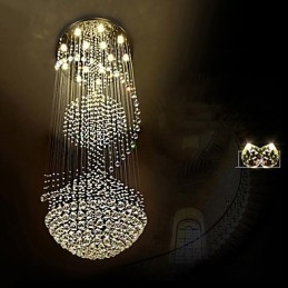 Lampadario moderno a sospensione in cristallo per interni, lampadario per la casa, lampade e apparecchi di illuminazione