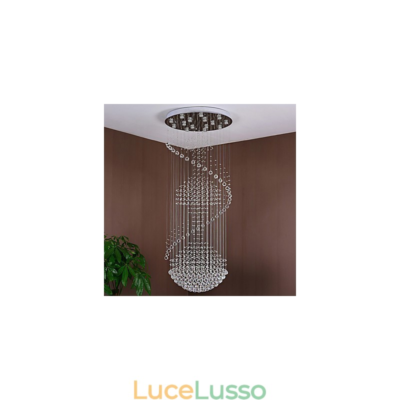 Lampadario moderno a sospensione in cristallo per interni, lampadario per la casa, lampade e apparecchi di illuminazione