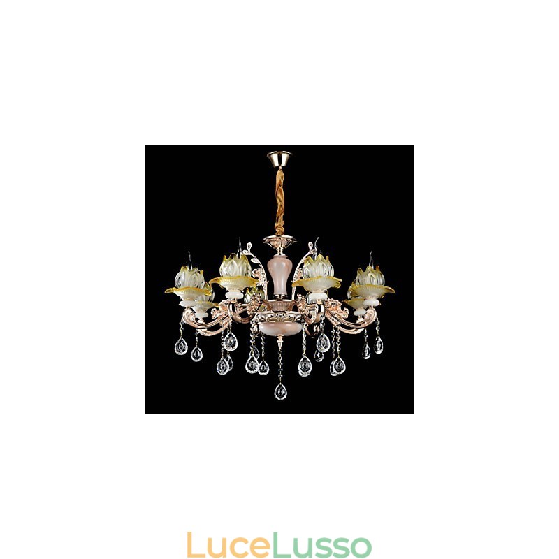 Moderno Contemporaneo Tradizionale Classico Lega di Zinco Caratteristica per Cristallo Mini Stile Lampadario in Metallo