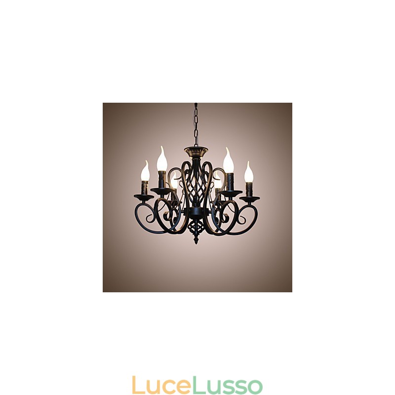 European Style Chandelier Dining Lights Simple Originality Innovative Candles 6 Lights
