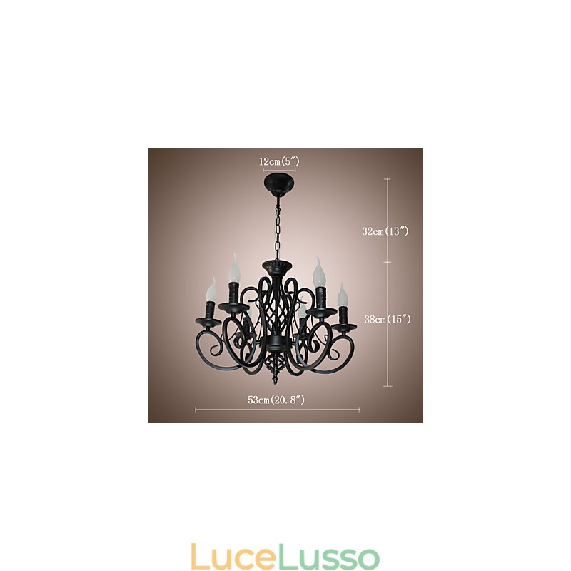 European Style Chandelier Dining Lights Simple Originality Innovative Candles 6 Lights