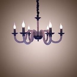 Loft Industriale Vento Vintage Ferro Lampade Negozi Lampadario Corda Lampadario Luci