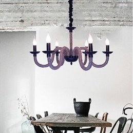 Loft Industriale Vento Vintage Ferro Lampade Negozi Lampadario Corda Lampadario Luci