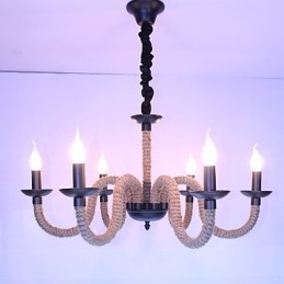 Loft Industriale Vento Vintage Ferro Lampade Negozi Lampadario Corda Lampadario Luci