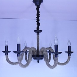 Loft Industriale Vento Vintage Ferro Lampade Negozi Lampadario Corda Lampadario Luci