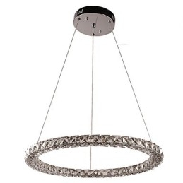 Lampadario moderno in cristallo ad anello Lampadario moderno in cristallo Lampada da soffitto Lampada da interno dimmerabile con telecomando