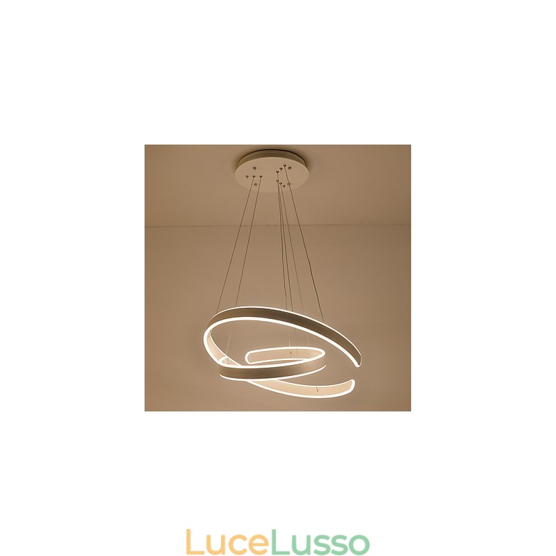 Lampadario semplice e creativo per atmosfera del Nord Europa Lampada per decorare la mensa Apparecchio di illuminazione