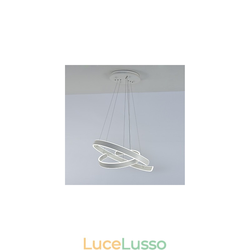 Lampadario semplice e creativo per atmosfera del Nord Europa Lampada per decorare la mensa Apparecchio di illuminazione
