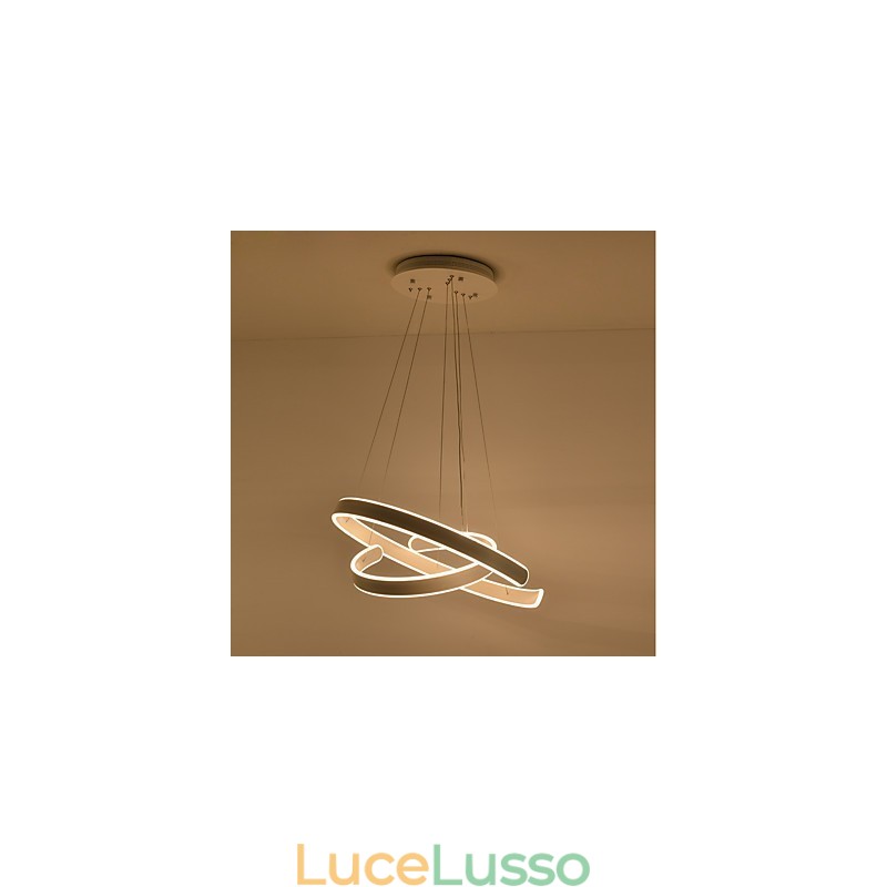 Lampadario semplice e creativo per atmosfera del Nord Europa Lampada per decorare la mensa Apparecchio di illuminazione