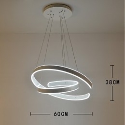 Lampadario semplice e creativo per atmosfera del Nord Europa Lampada per decorare la mensa Apparecchio di illuminazione