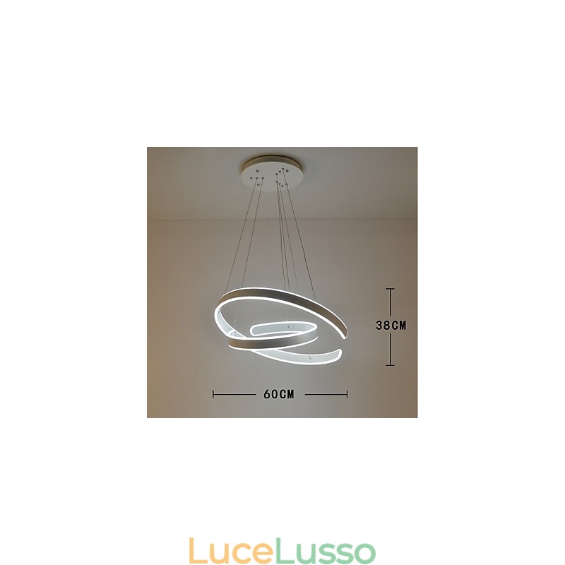 Lampadario semplice e creativo per atmosfera del Nord Europa Lampada per decorare la mensa Apparecchio di illuminazione