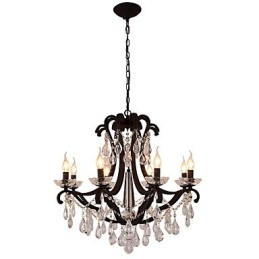 Lampadario di cristallo a 8 luci moderno contemporaneo tradizionale classico rustico lodge vintage retrò lanterna tamburo paese dipinto