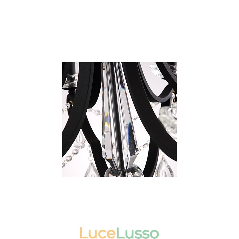 Lampadario di cristallo a 8 luci moderno contemporaneo tradizionale classico rustico lodge vintage retrò lanterna tamburo paese dipinto