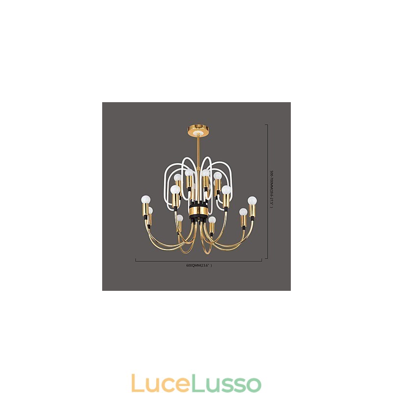 Lampadario moderno contemporaneo personalizzato in stile mini