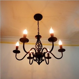 Artistico Chic & Moderno Altri Caratteristica per Candela Stile Metallo Interni 6 Lampadine Lampadario