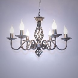 Artistico Chic & Moderno Altri Caratteristica per Candela Stile Metallo Interni 6 Lampadine Lampadario