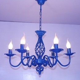 Artistico Chic & Moderno Altri Caratteristica per Candela Stile Metallo Interni 6 Lampadine Lampadario