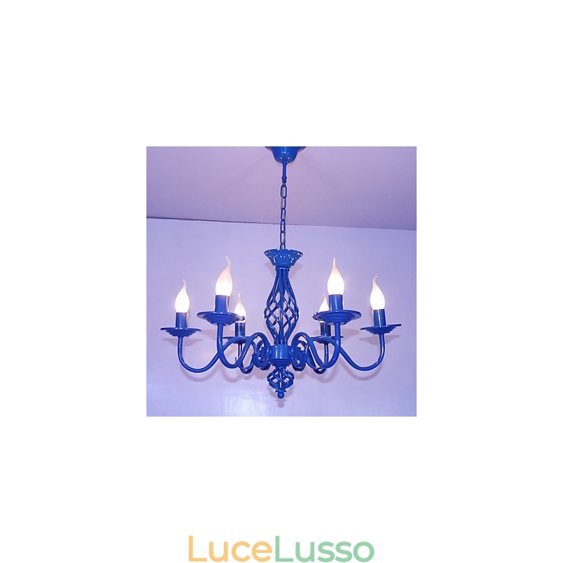 Artistico Chic & Moderno Altri Caratteristica per Candela Stile Metallo Interni 6 Lampadine Lampadario
