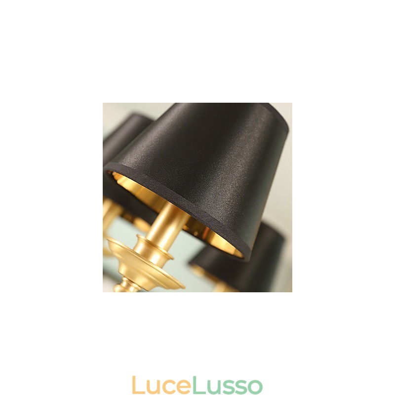 Lampadario tradizionale classico country in ottone caratteristica per mini stile metallo 6 lampadine