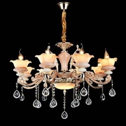 Moderno Contemporaneo Tradizionale Classico Lega di Zinco Caratteristica per Cristallo Mini Stile Lampadario in Metallo