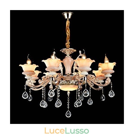 Moderno Contemporaneo Tradizionale Classico Lega di Zinco Caratteristica per Cristallo Mini Stile Lampadario in Metallo Moderno Contemporaneo Tradizionale Classico Lega di Zinco Caratteristica per Cristallo Mini Stile Lampadario in Metallo