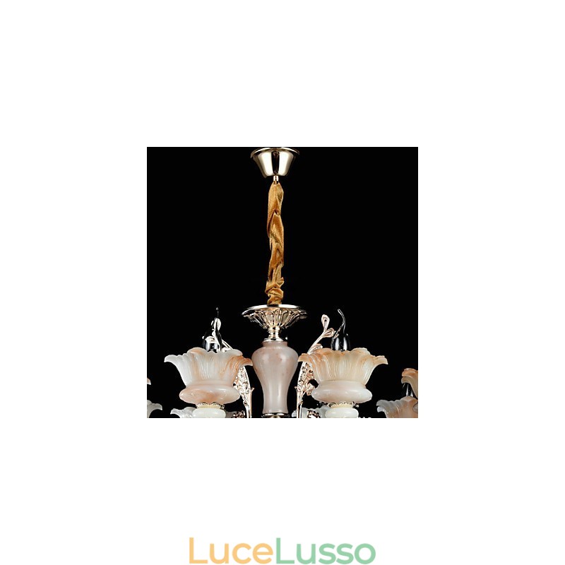 Moderno Contemporaneo Tradizionale Classico Lega di Zinco Caratteristica per Cristallo Mini Stile Lampadario in Metallo