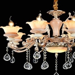 Moderno Contemporaneo Tradizionale Classico Lega di Zinco Caratteristica per Cristallo Mini Stile Lampadario in Metallo