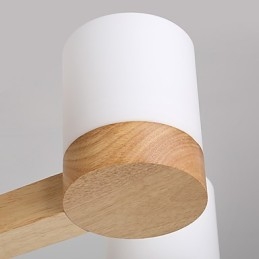 Lampadario a 3 luci moderno contemporaneo tradizionale classico vintage country legno caratteristica per legno