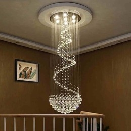 Lampadario moderno in cristallo per soffitto, lampada a sospensione per interni, apparecchi di illuminazione Deco