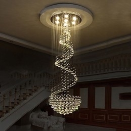 Lampadario moderno in cristallo per soffitto, lampada a sospensione per interni, apparecchi di illuminazione Deco