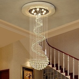 Lampadario moderno in cristallo per soffitto, lampada a sospensione per interni, apparecchi di illuminazione Deco