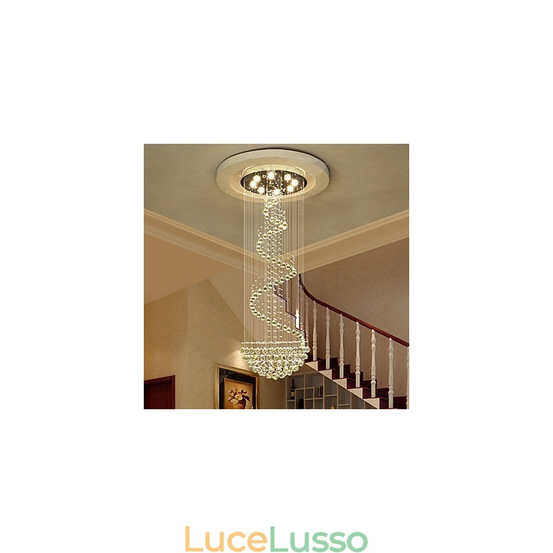 Lampadario moderno in cristallo per soffitto, lampada a sospensione per interni, apparecchi di illuminazione Deco