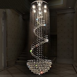 Lampadario moderno in cristallo per soffitto, lampada a sospensione per interni, apparecchi di illuminazione Deco
