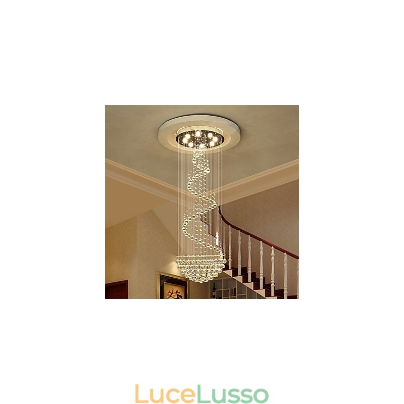 Lampadario moderno in cristallo per soffitto, lampada a sospensione per interni, apparecchi di illuminazione Deco