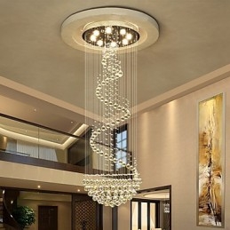 Lampadario moderno in cristallo per soffitto, lampada a sospensione per interni, apparecchi di illuminazione Deco