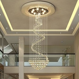 Lampadario moderno in cristallo per soffitto, lampada a sospensione per interni, apparecchi di illuminazione Deco