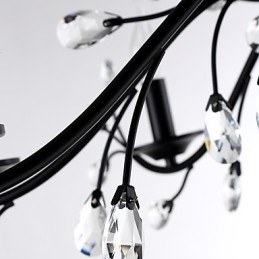 Lampadario di cristallo a 6 luci, moderno, contemporaneo, tradizionale, classico, vintage, retrò, country, dipinto, caratteristica