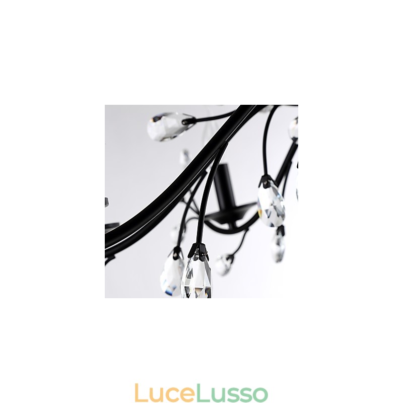 Lampadario di cristallo a 6 luci, moderno, contemporaneo, tradizionale, classico, vintage, retrò, country, dipinto, caratteristica