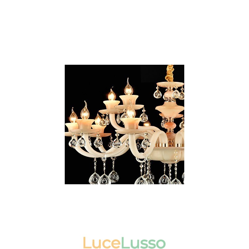Moderno Contemporaneo Tradizionale Classico Elettroplaccato Caratteristica per Cristallo Mini Stile Metallo Lampadario da Pranzo