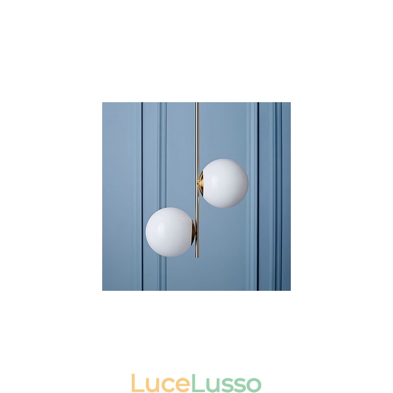 Dipinto rustico Lodge Caratteristica per designer Negozi interni in metallo Lampadario a 2 lampadine
