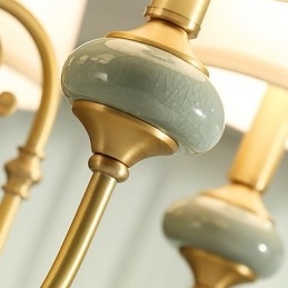 Lampadario in ottone classico tradizionale per mini lampadario in metallo a 3 lampadine